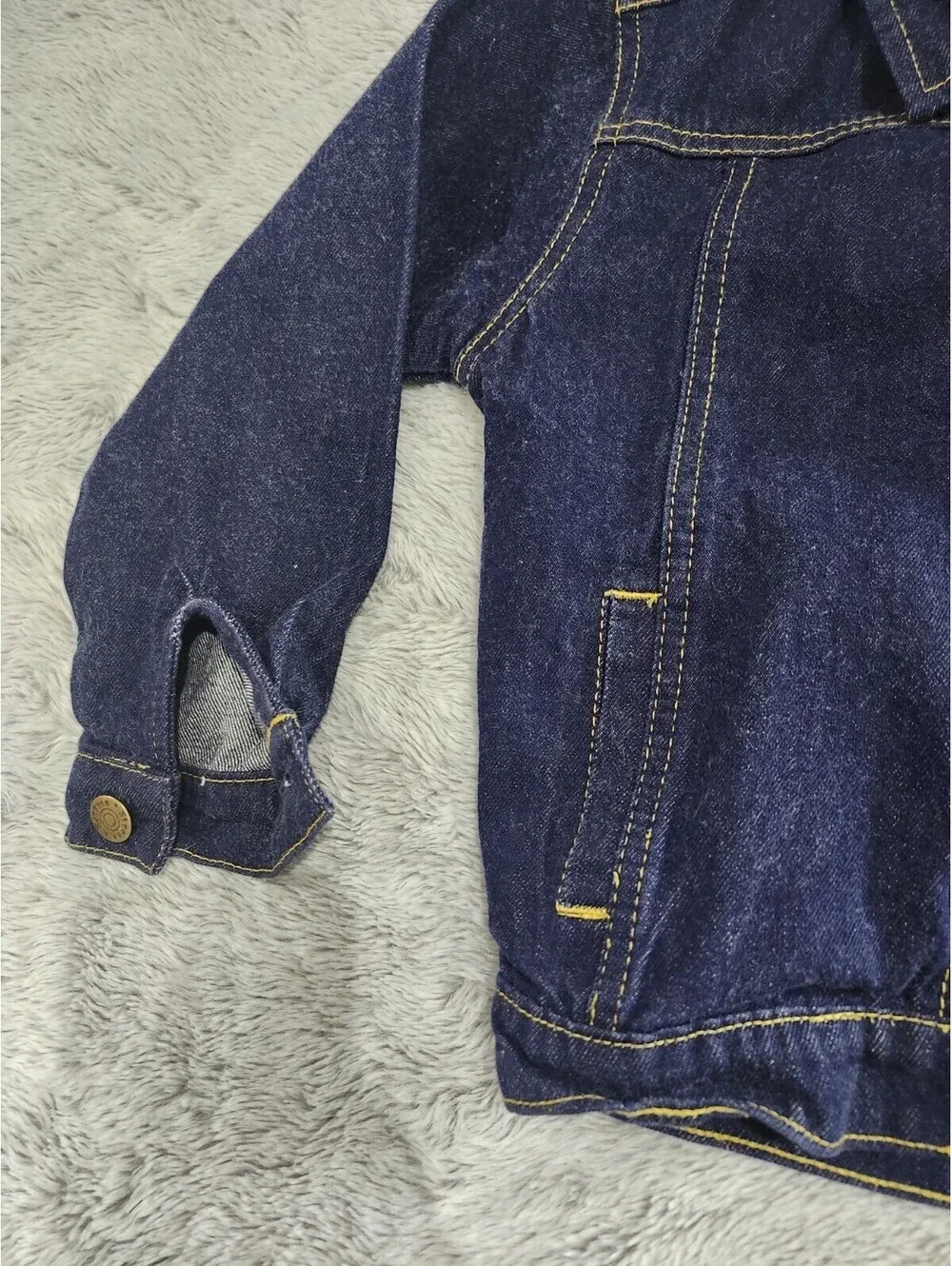 Vintage 1980s Seasame Street Kids Jean Jacket Rare Size 6